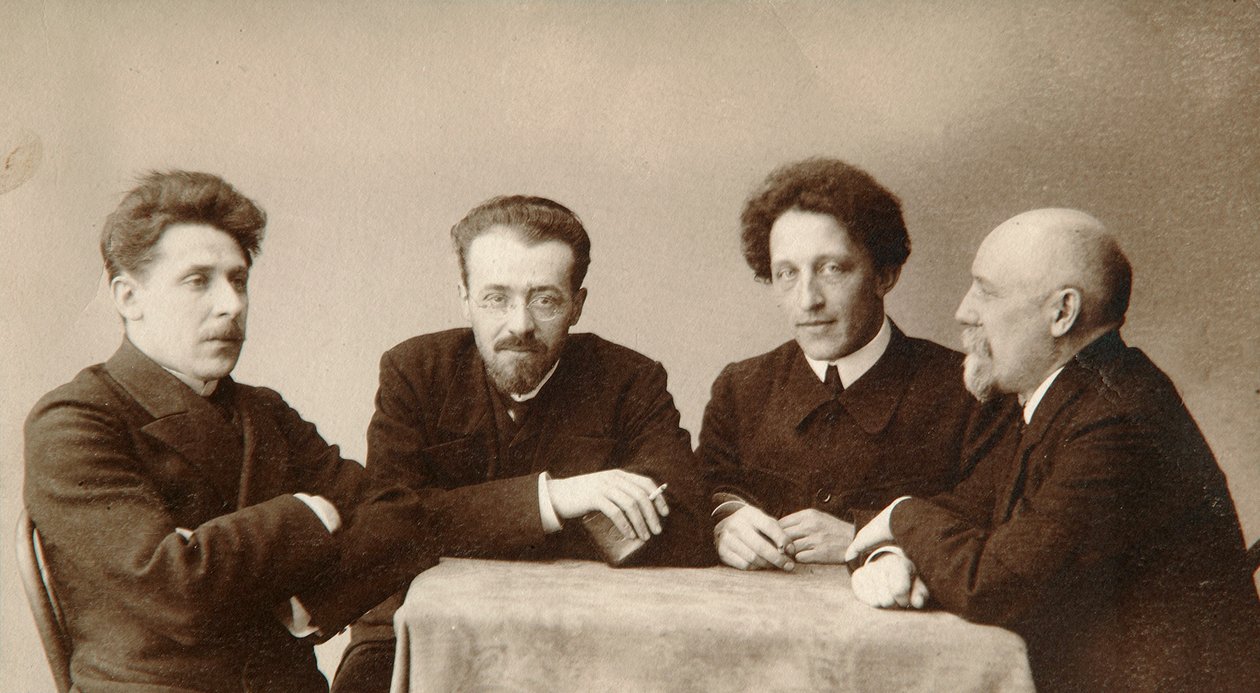 Vier Russische dichters, begin 20e eeuw door Dmitri Spiridonovich Zdobnov