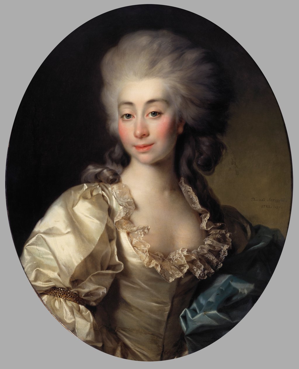 Portret van Gravin Ursula Mniszek door Dmitri Grigorievich Levitsky