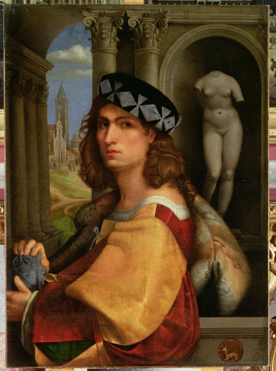 Portret van een Heer, 1512 door Domenico Capriolo