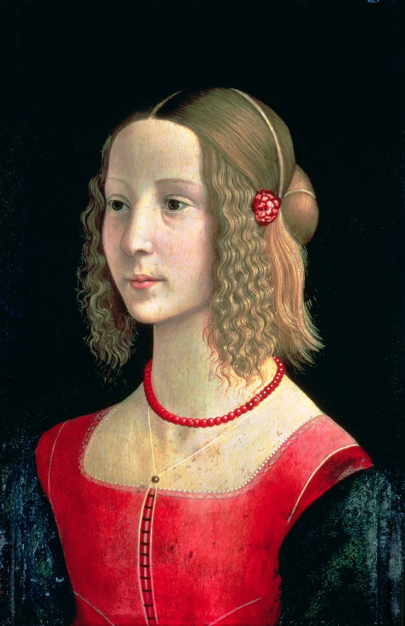 Portret van een Meisje, ca. 1490 door Domenico Ghirlandaio