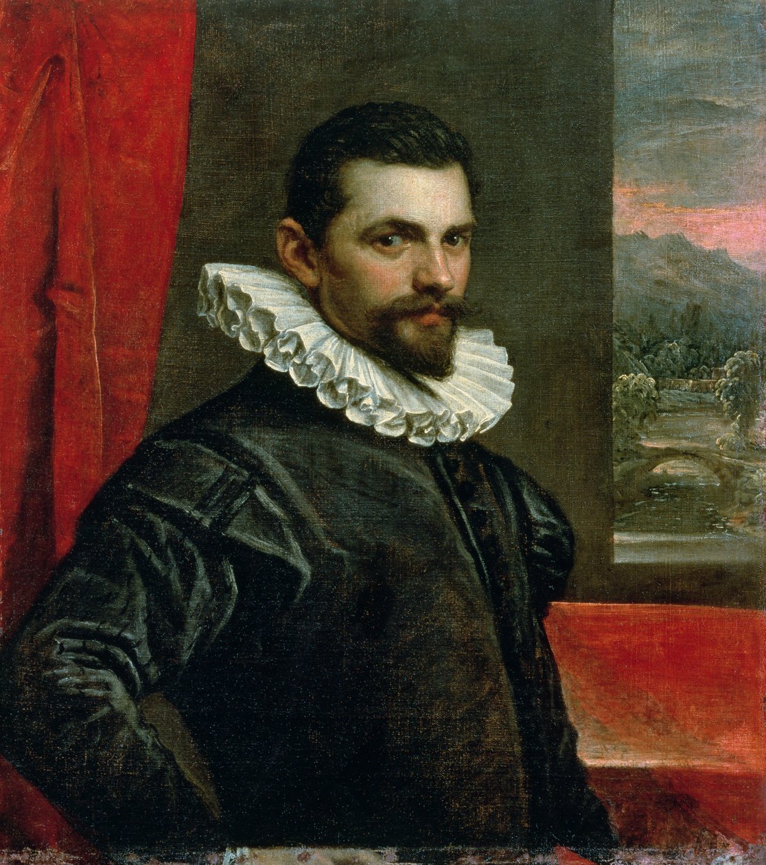 Portret van Francesco Bassano door Domenico Robusti Tintoretto