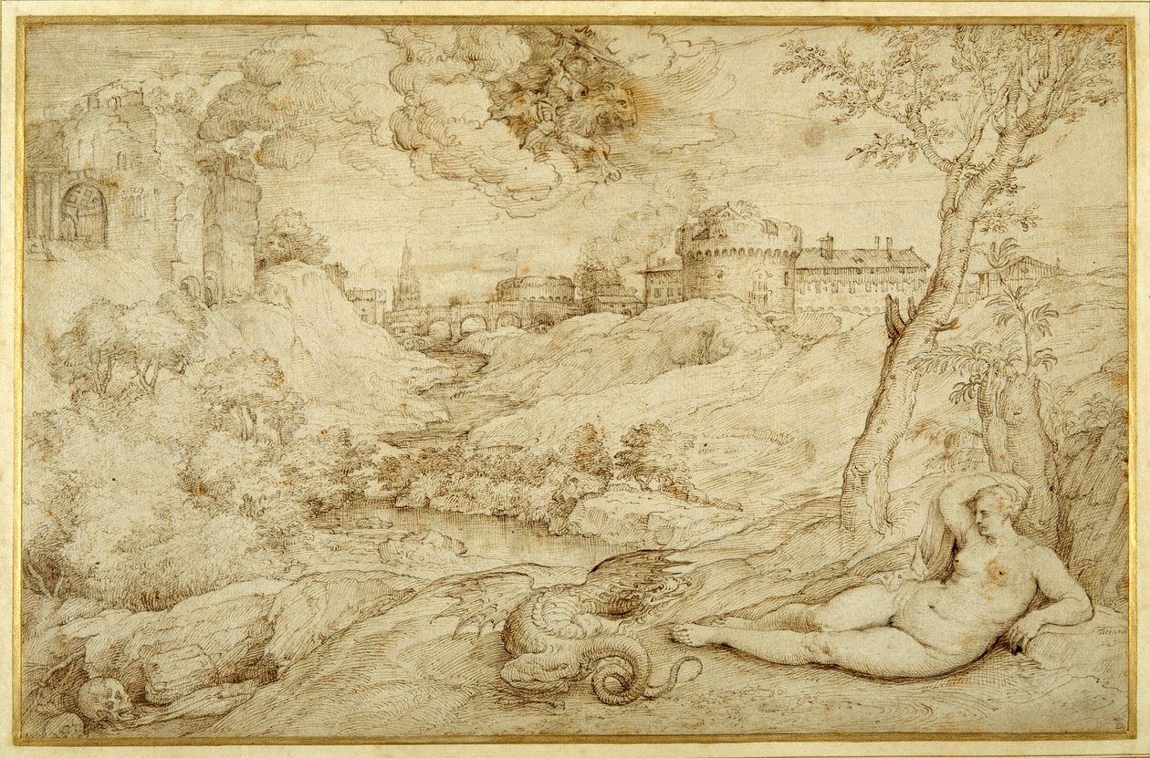 Landschap met Roger en Angelica, uit 