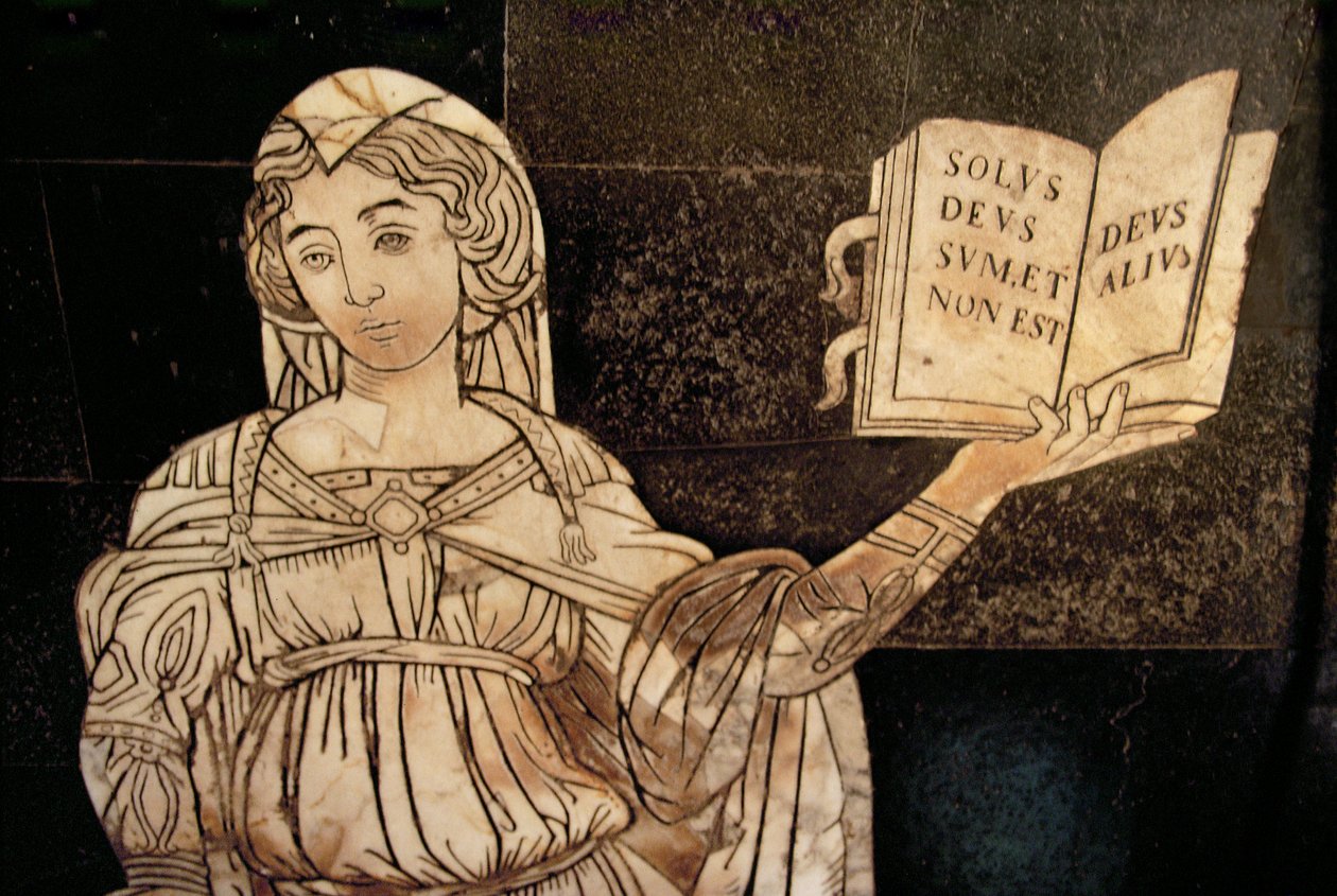 Sibyl (marmer) door Domenico Beccafumi