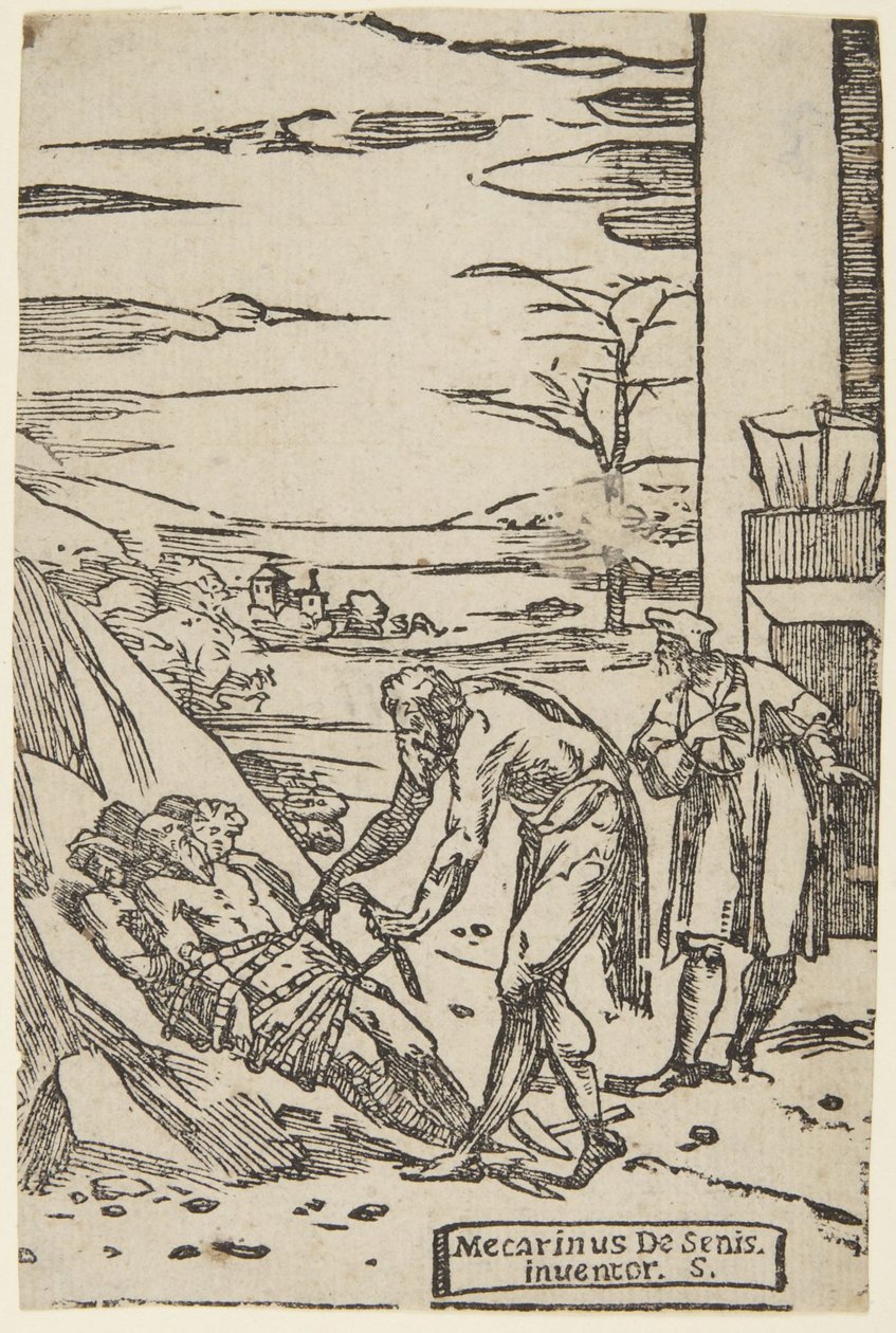 De kapper, uit de serie De alchemistische eigenschappen van metalen door Domenico Beccafumi