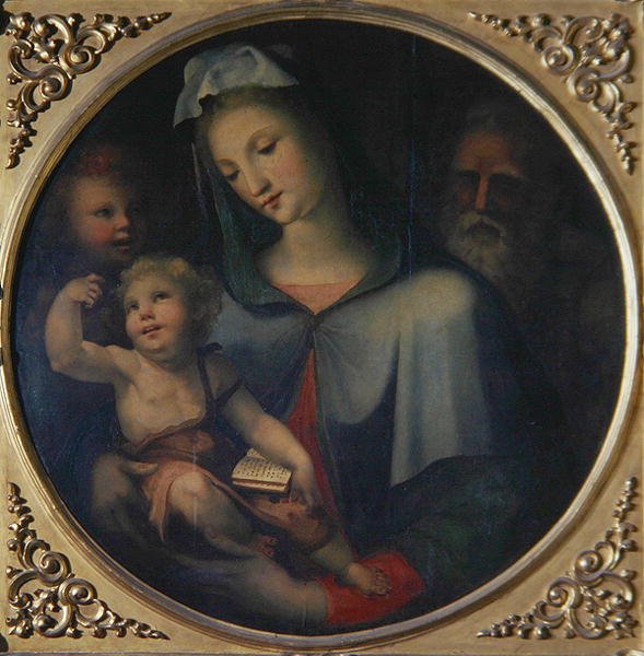 De Heilige Familie met de jonge Johannes de Doper, ca. 1518 door Domenico Beccafumi