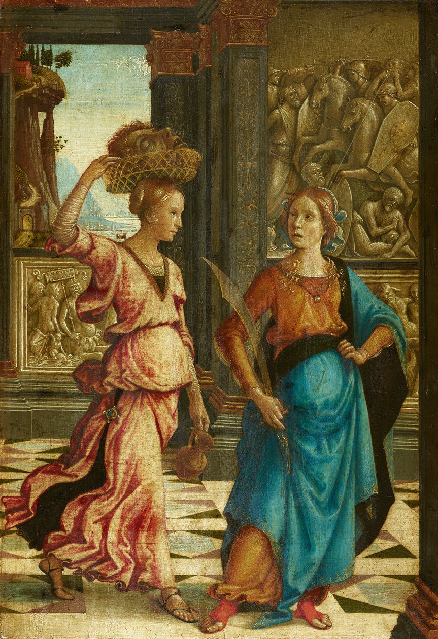 Judith met haar dienstmeid door Domenico Ghirlandaio