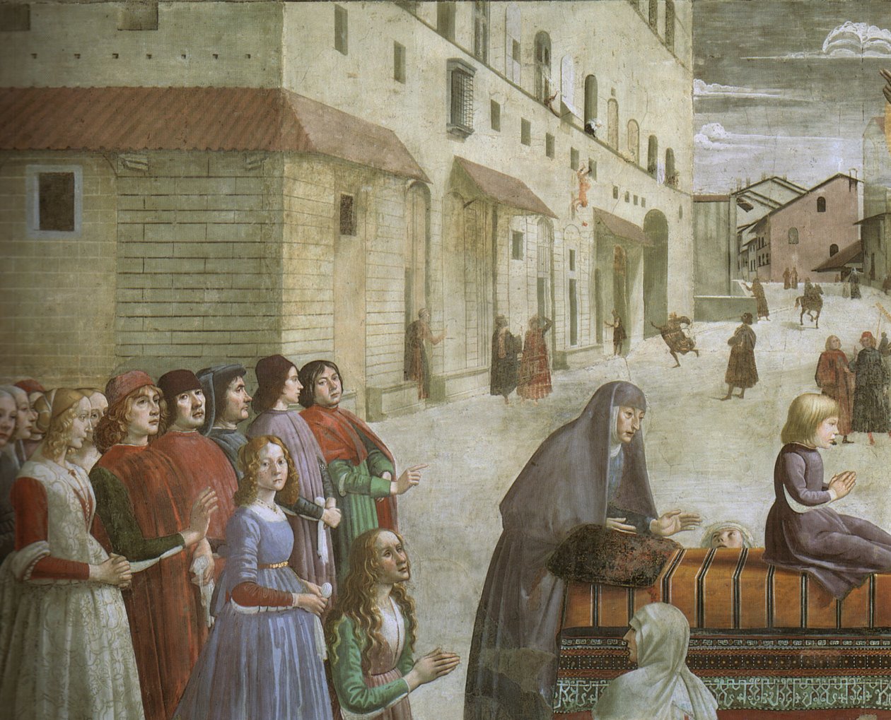 Wederopstanding van de jongen door Domenico Ghirlandaio