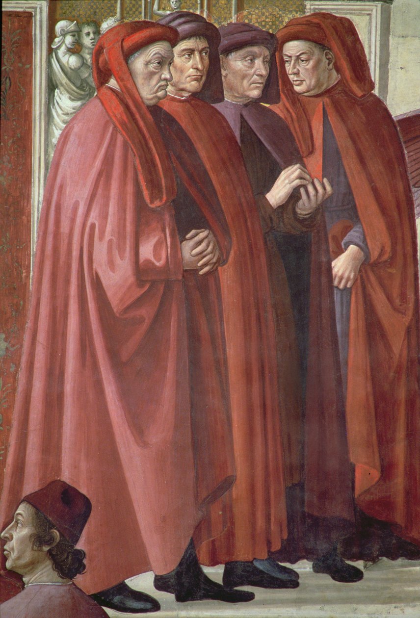 De Aankondiging aan St. Zacharias door Domenico Ghirlandaio