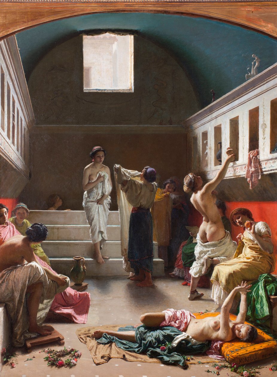 De baden van Pompeii door Domenico Morelli