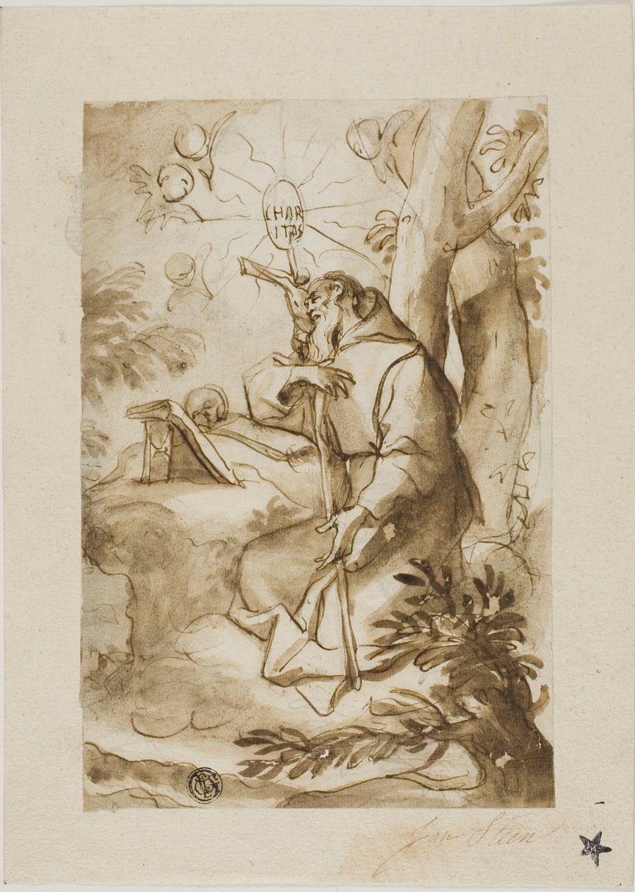 Heilige Jeroen door Domenico Piola