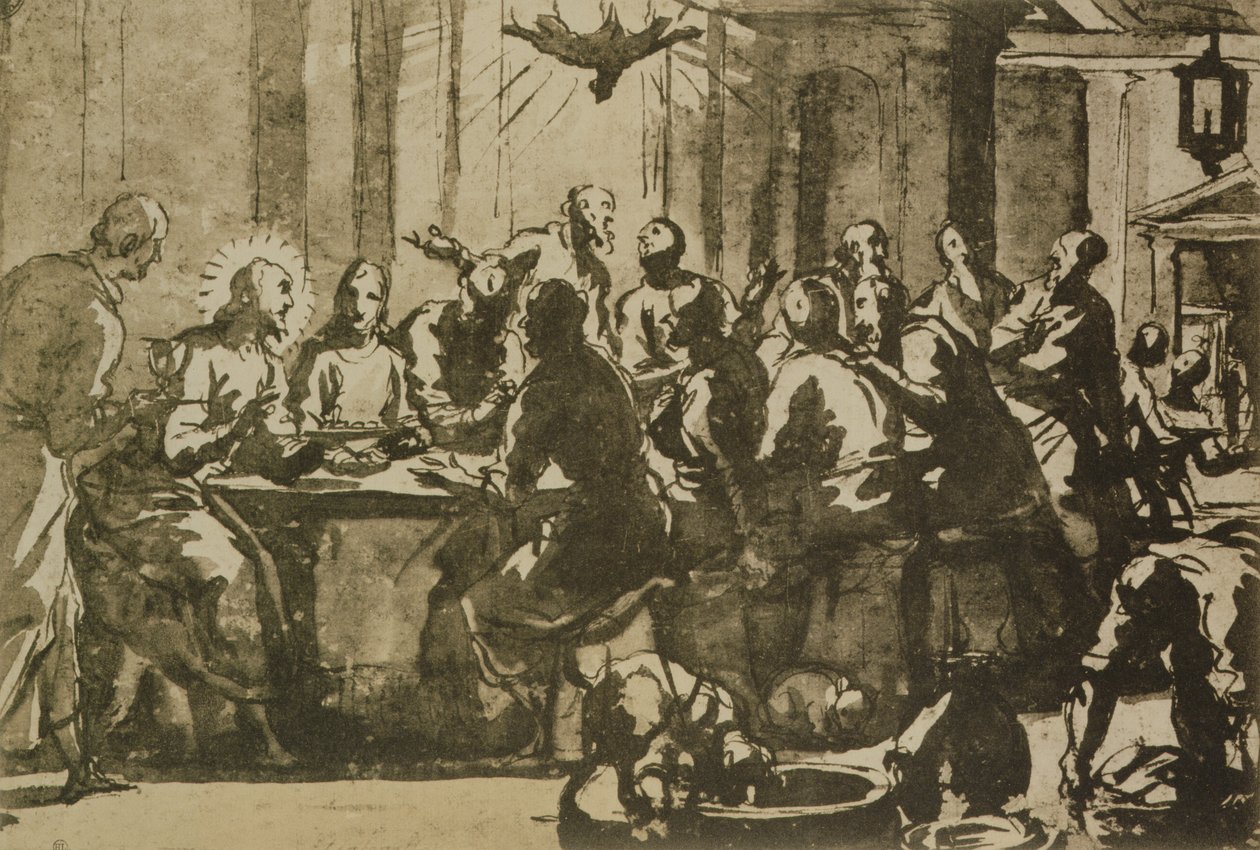 Het Laatste Avondmaal door Domenico Robusti Tintoretto
