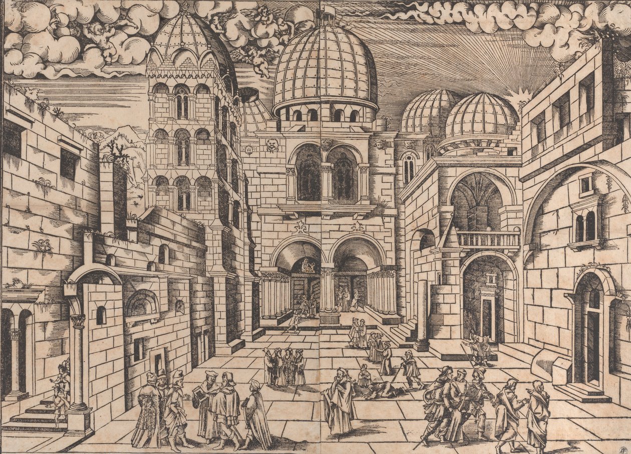 De Heilig Grafkerk, Jeruzalem, ca. 1546 door Domenico dalle Greche