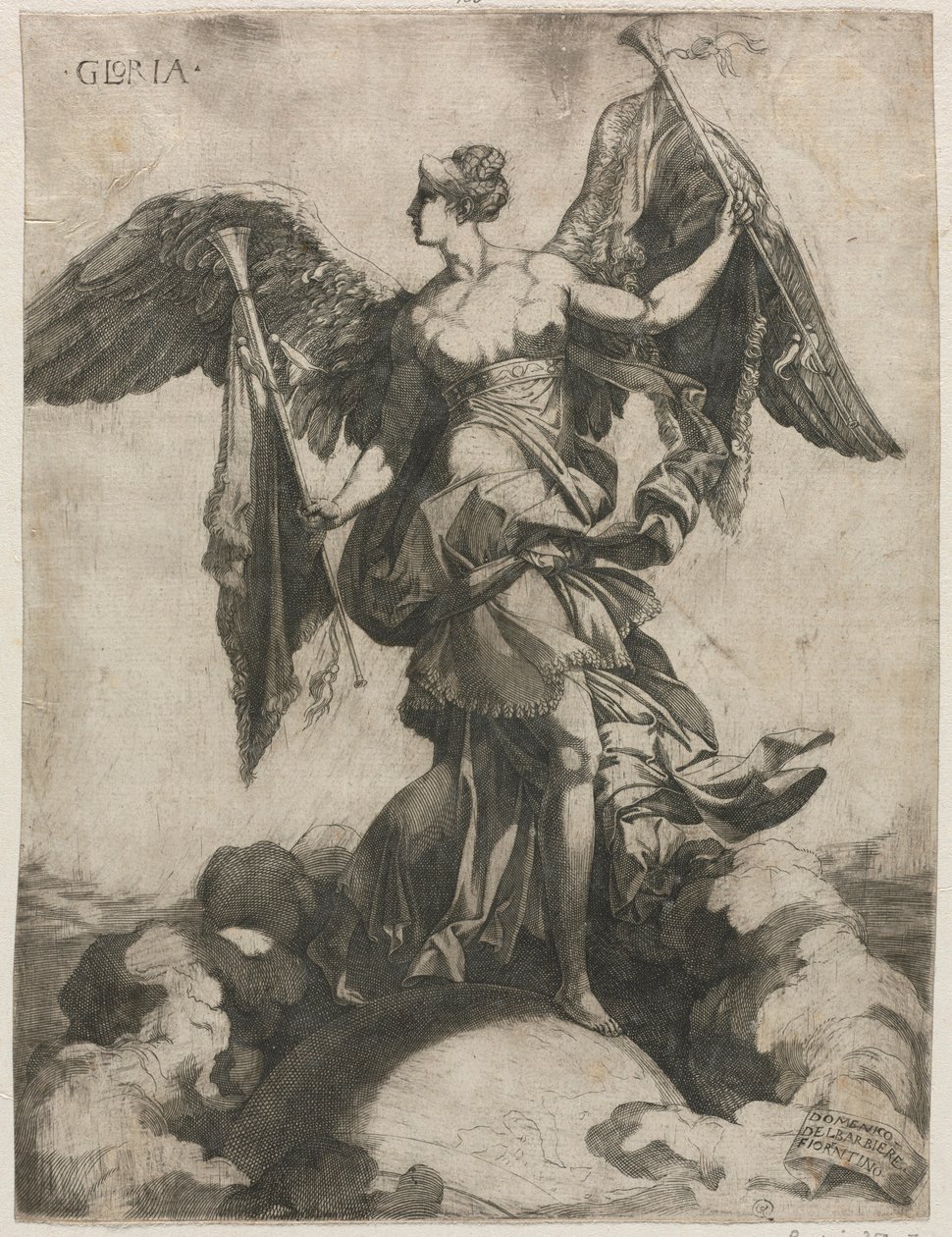 Gloria, 1535 of 1536 door Domenico del Barbiere