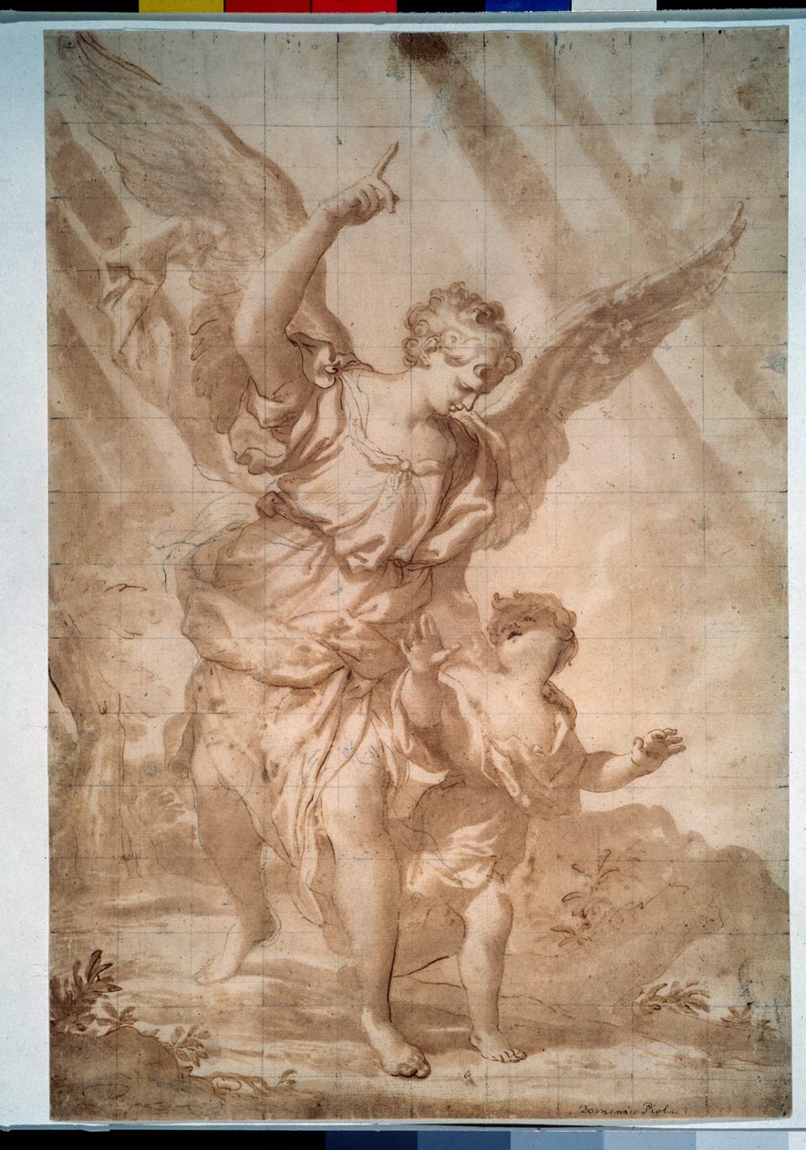 Beschermengel door Domenico the Elder Piola