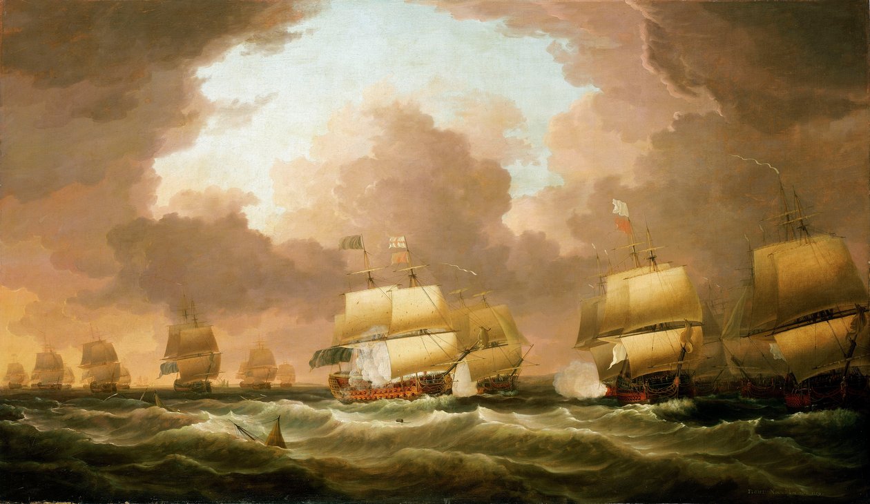 De Slag bij Quiberon Bay, 20 november 1759 door Dominic Serres