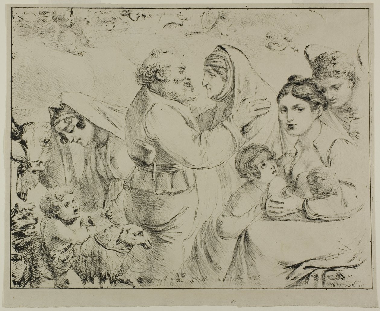 Allegorie van Moederlijk Geluk door Dominique Vivant Denon