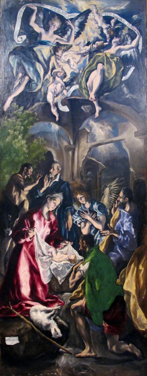 De aanbidding der herders door El Greco