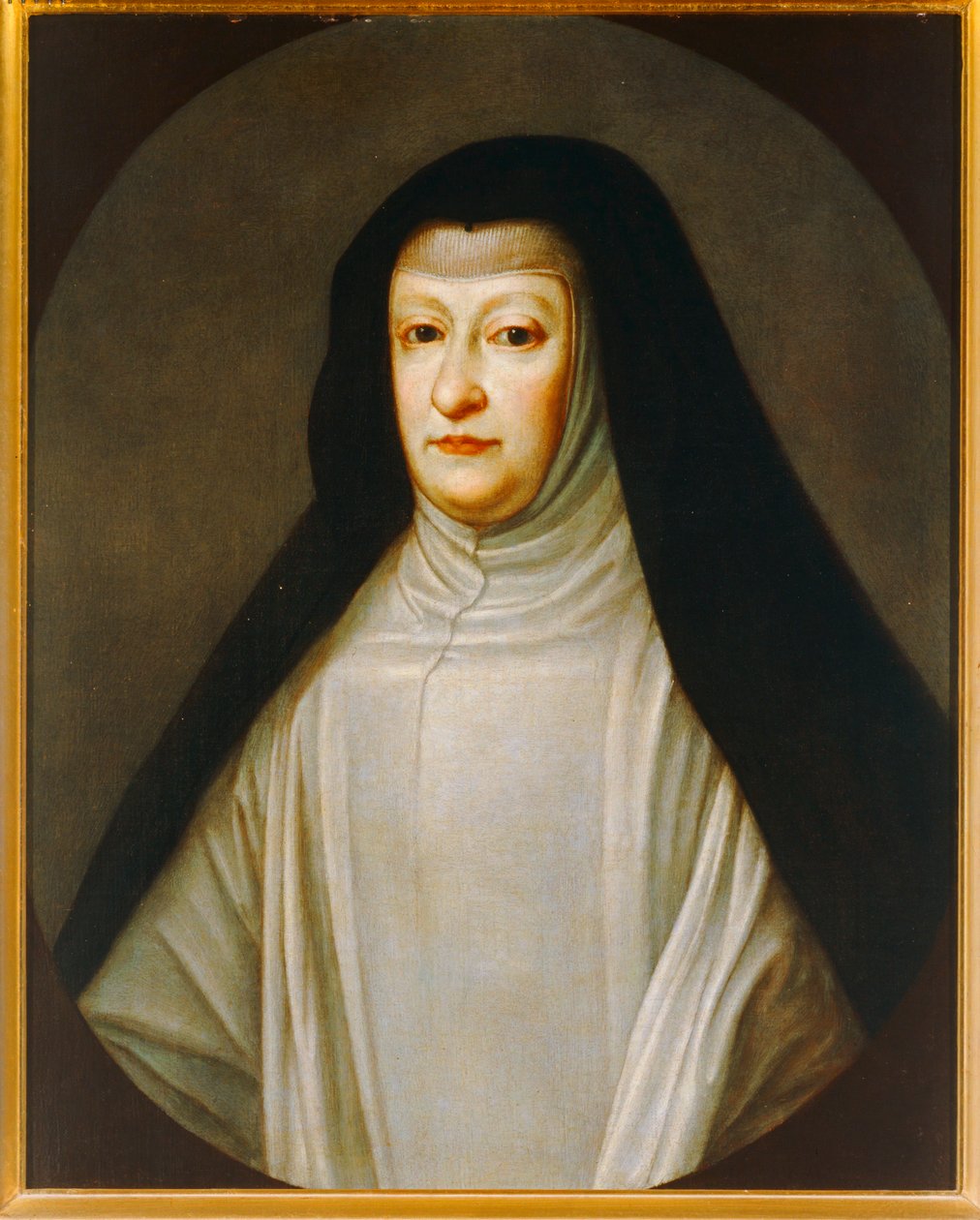 Marianne van Oostenrijk, dochter van Ferdinand III, vrouw van Felipe IV, haar oom ... door Don Juan Carreno de Miranda