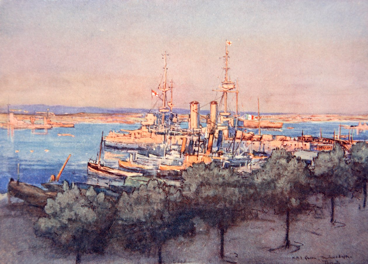H.M.S. Queen, Trawlers en Drifters, Taranto, illustratie uit 