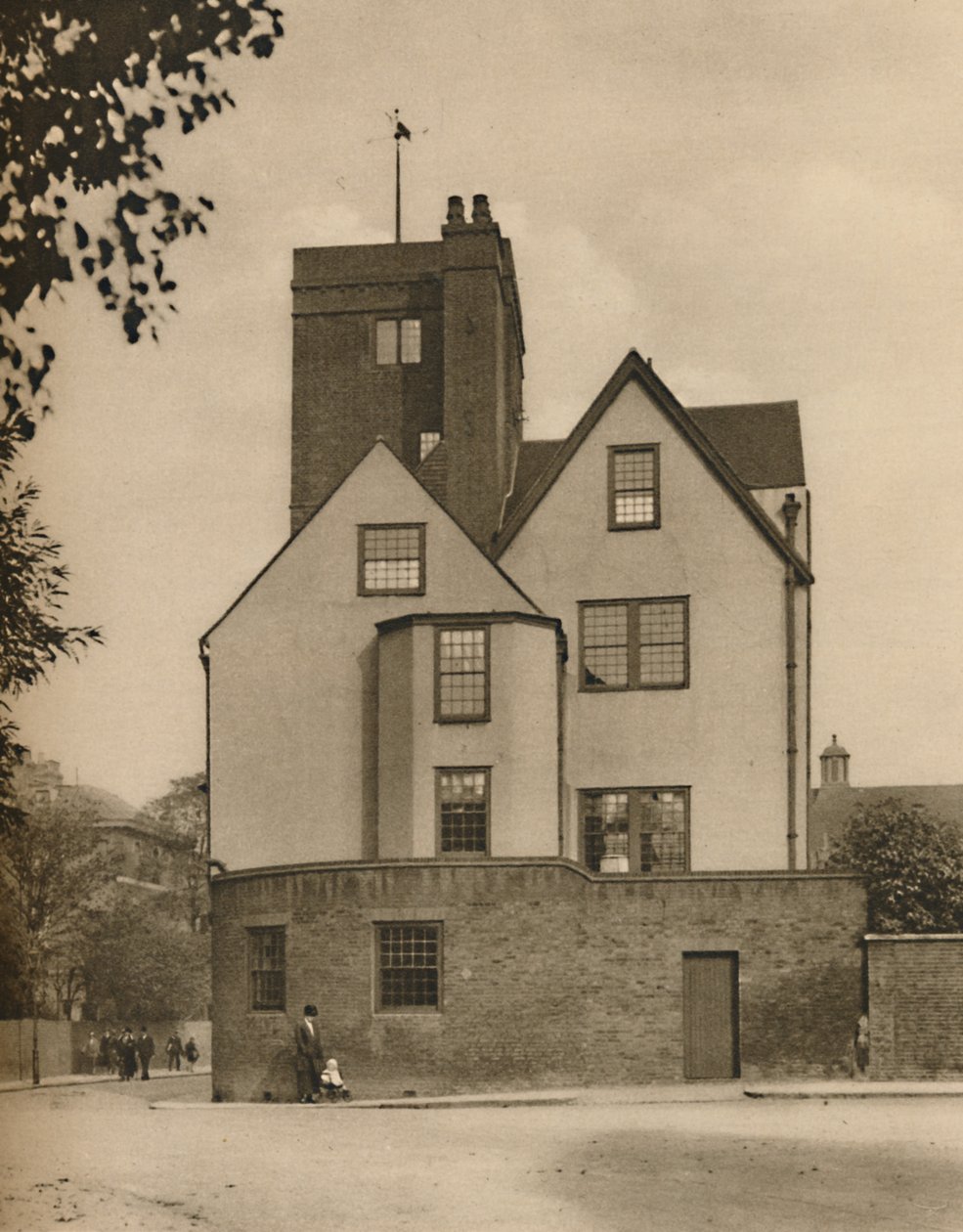 Canonbury Tower, een oud herenhuis omgebouwd tot een sociale club, ca. 1935 door Donald McLeish