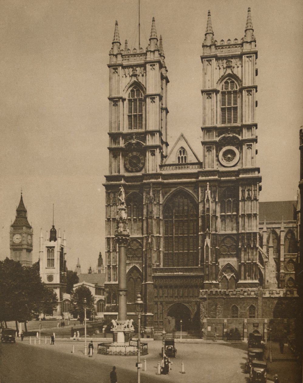 De Hand van Wren in de Structuur van Westminster Abbey, c1935 door Donald McLeish