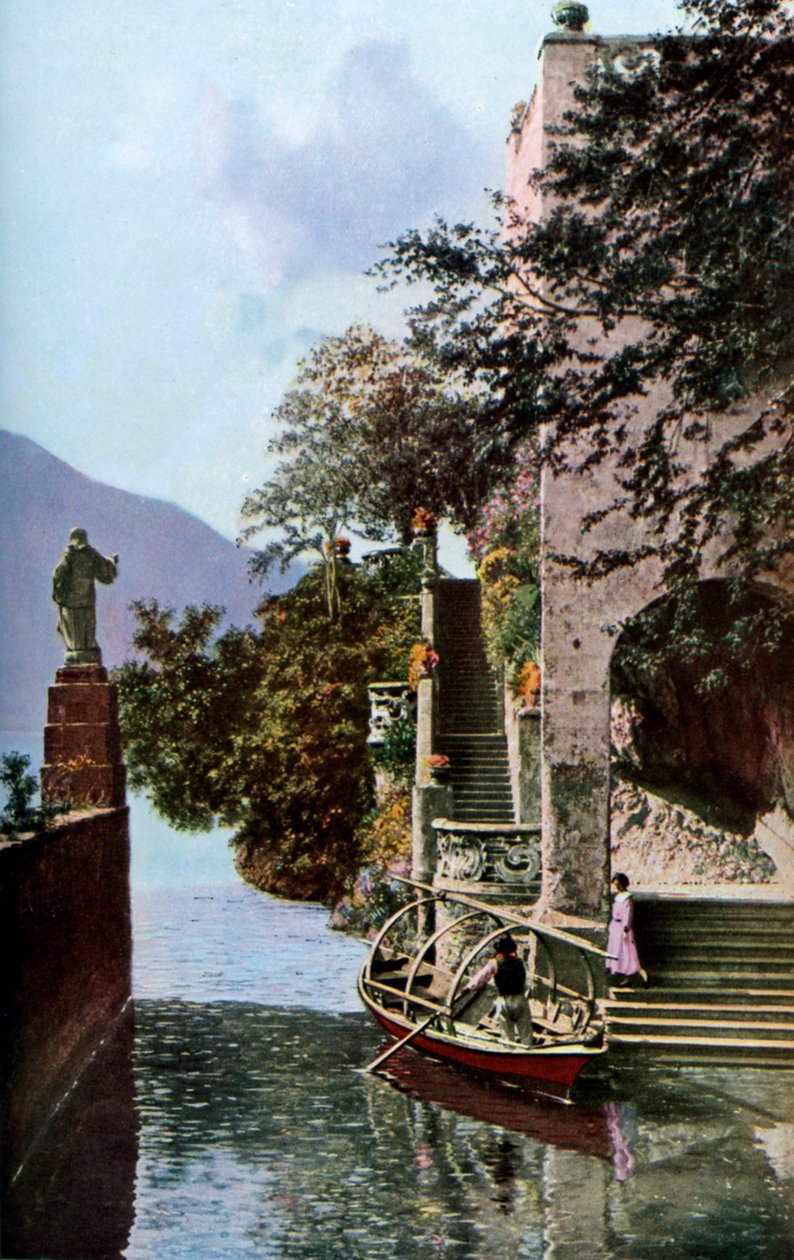 Villa del Balbianello, Lenno, Comomeer, Italië, ca. jaren 1930 door Donald McLeish