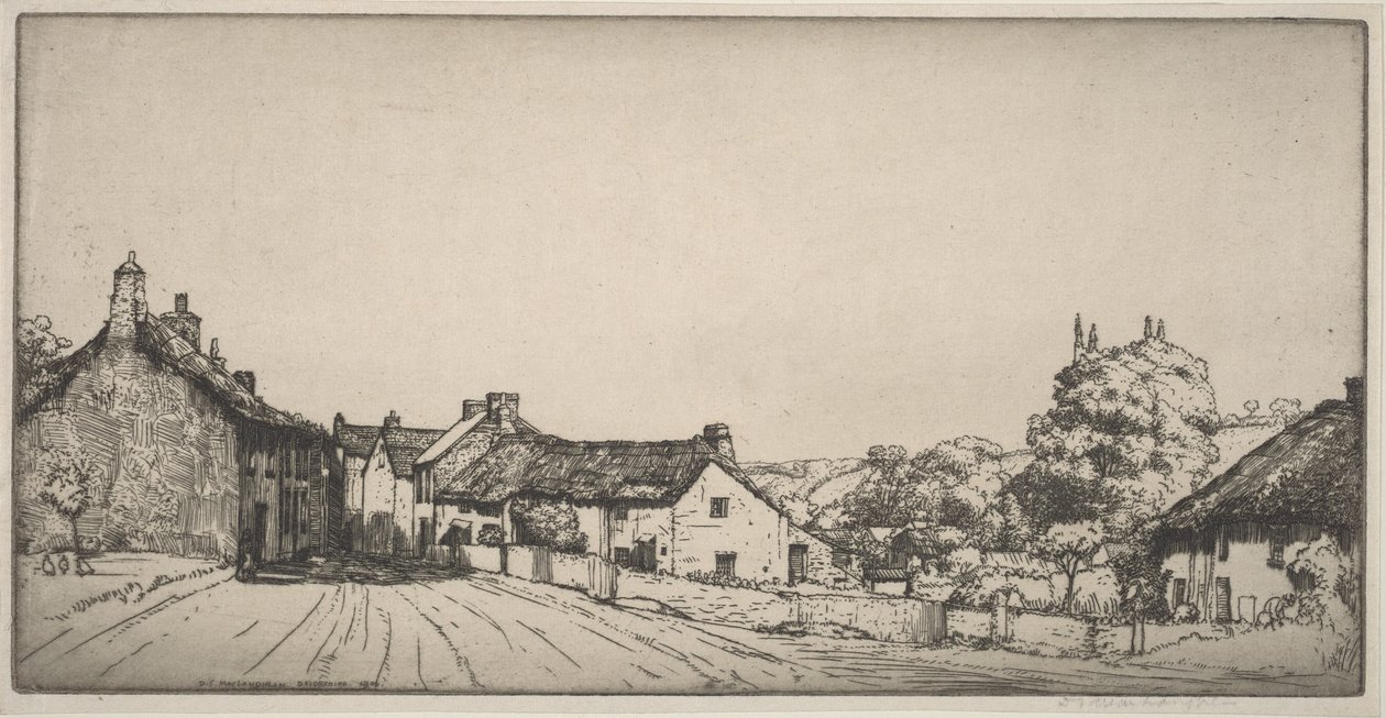 Een dorp in Devonshire door Donald Shaw MacLaughlan
