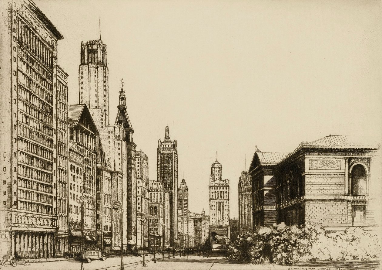 Chicago, Michigan Avenue no. 1 door Donald Shaw MacLaughlan