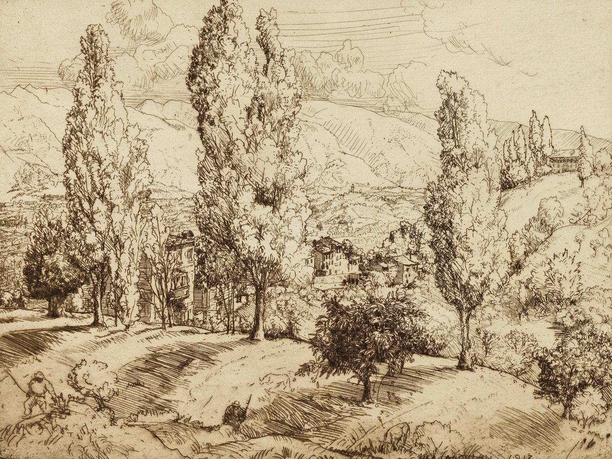 Velden van Asolo door Donald Shaw MacLaughlan
