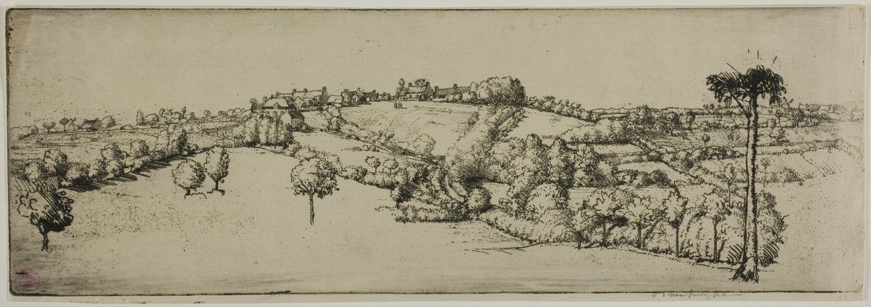 Landschap, Bretagne door Donald Shaw MacLaughlan