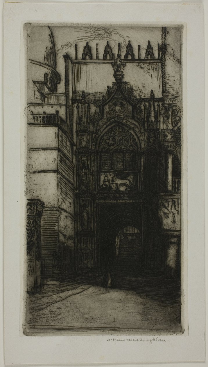 Portaal van het Hertogelijk Paleis, Venetië door Donald Shaw MacLaughlan