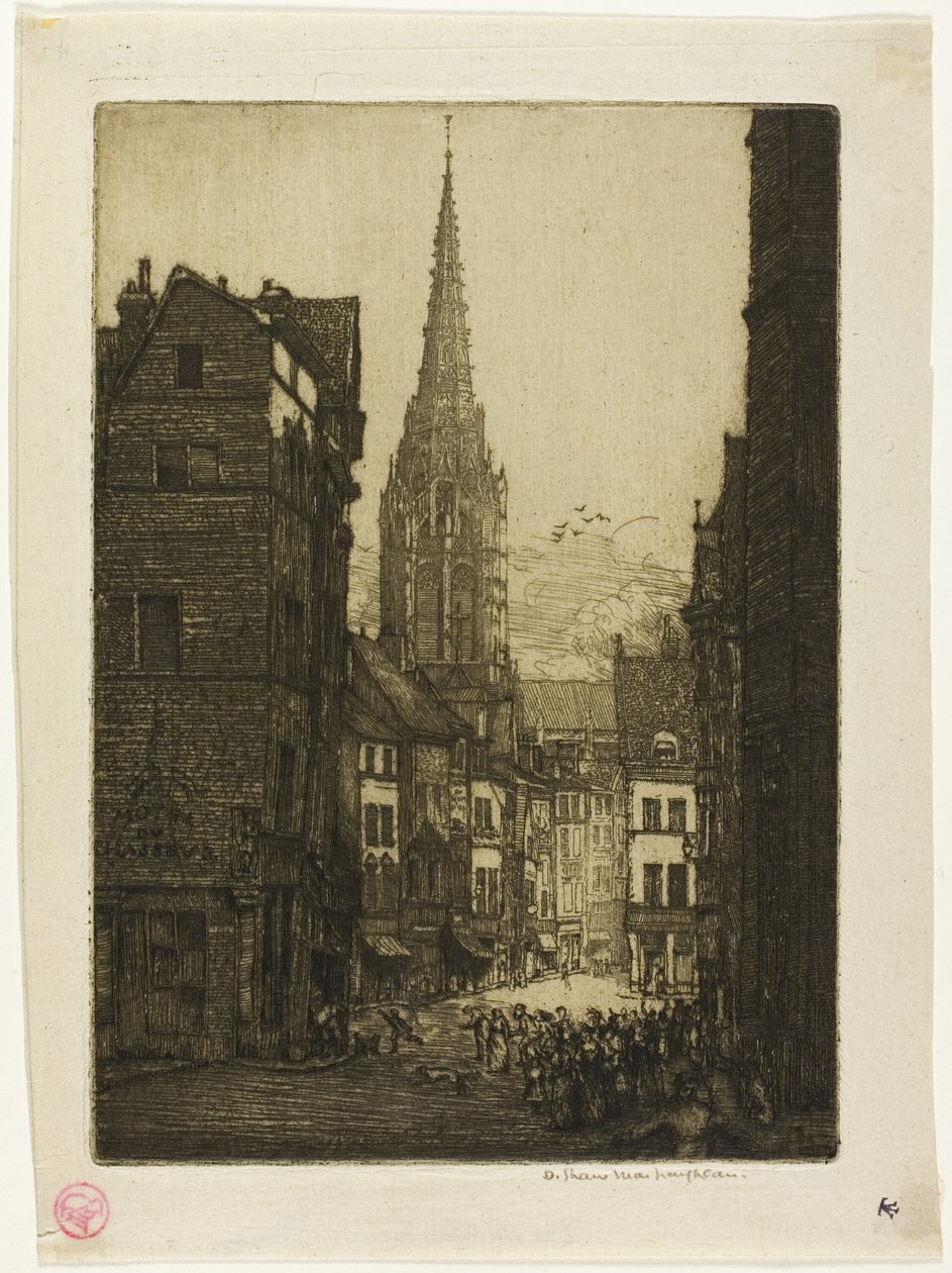 Rue du Chasseur, Rouen door Donald Shaw MacLaughlan