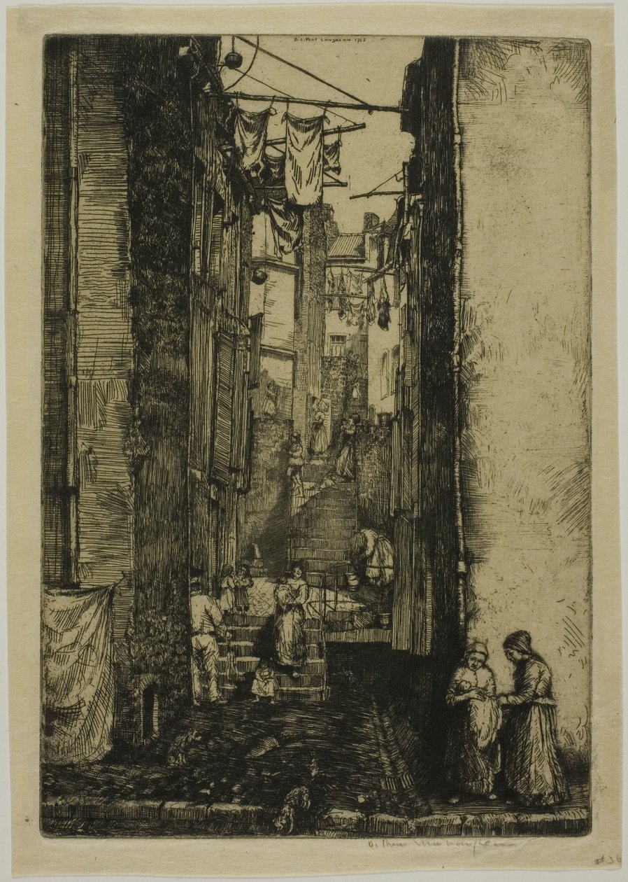 Ruelle du Pêcheur door Donald Shaw MacLaughlan