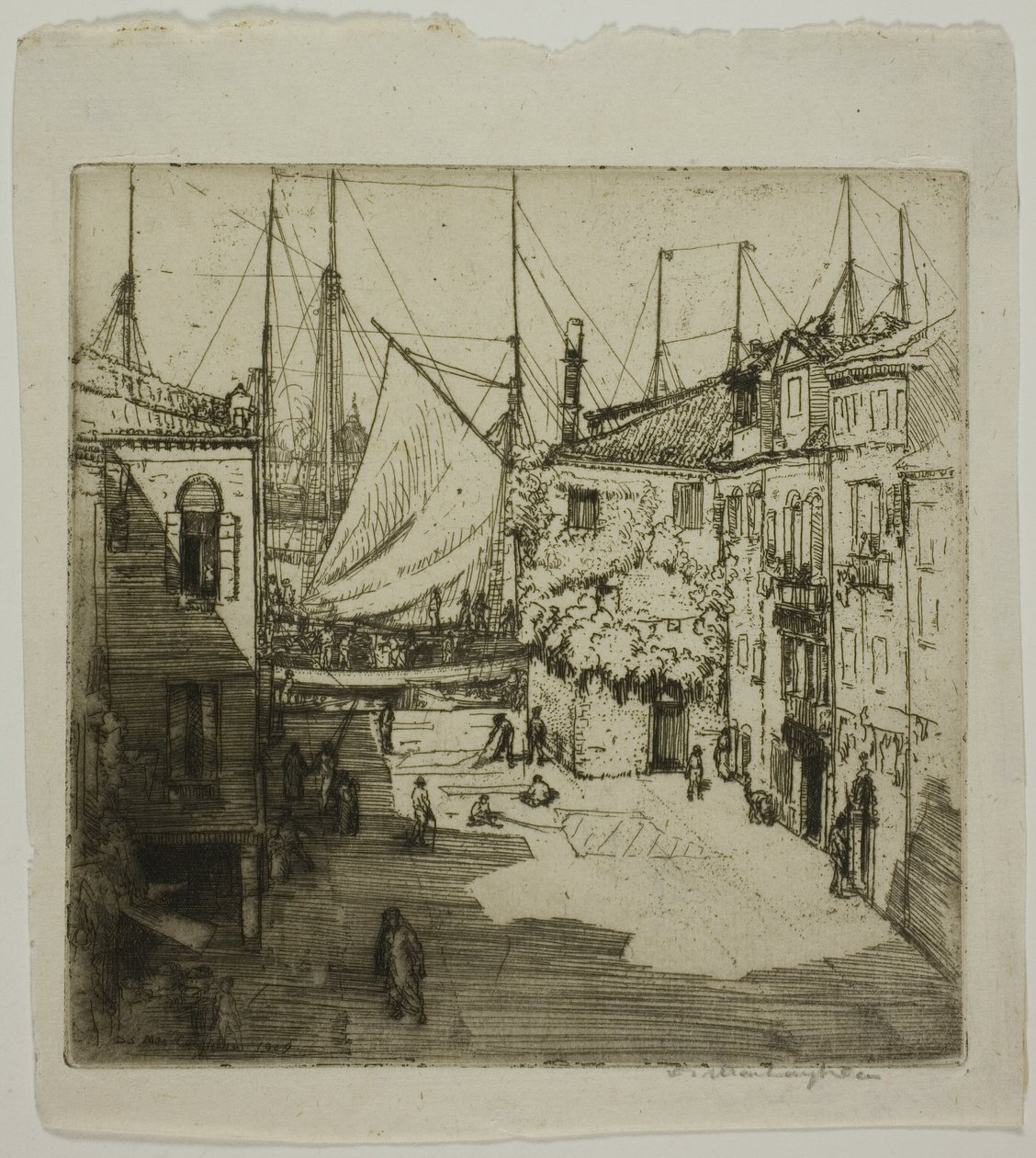 Zeilmakerij, Venetië door Donald Shaw MacLaughlan