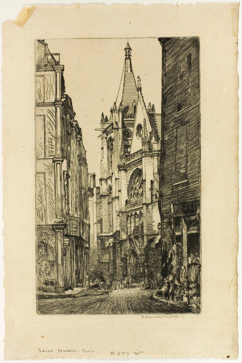 St. Séverin, Parijs door Donald Shaw MacLaughlan