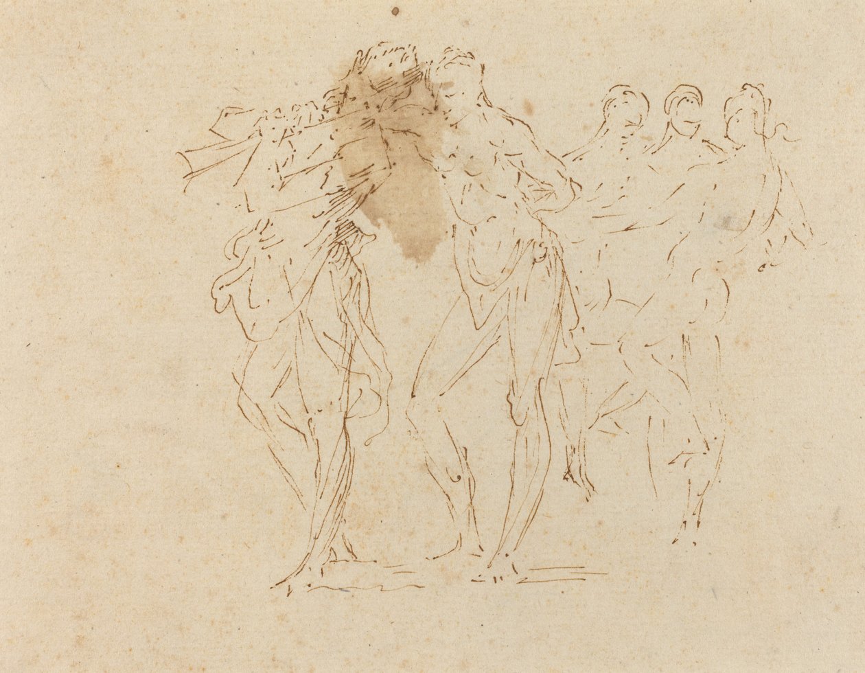 Muzikant en Dansende Figuren door Donato Creti