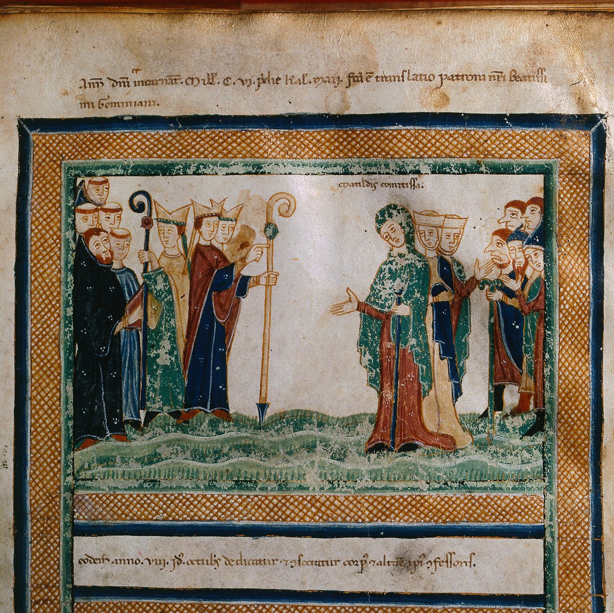 Matilda van Toscane Uit: Vita Mathildis di Donizone di Canossa, Tussen 1111 en 1115 door Donizone di Canossa