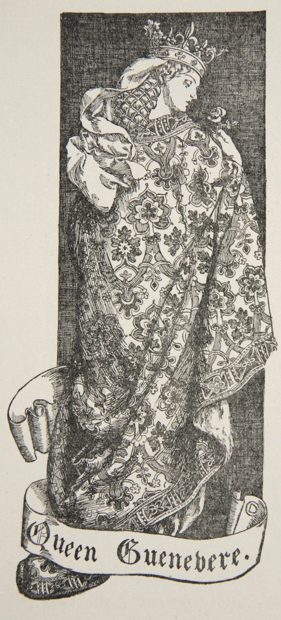Koningin Guenevere, illustratie uit 