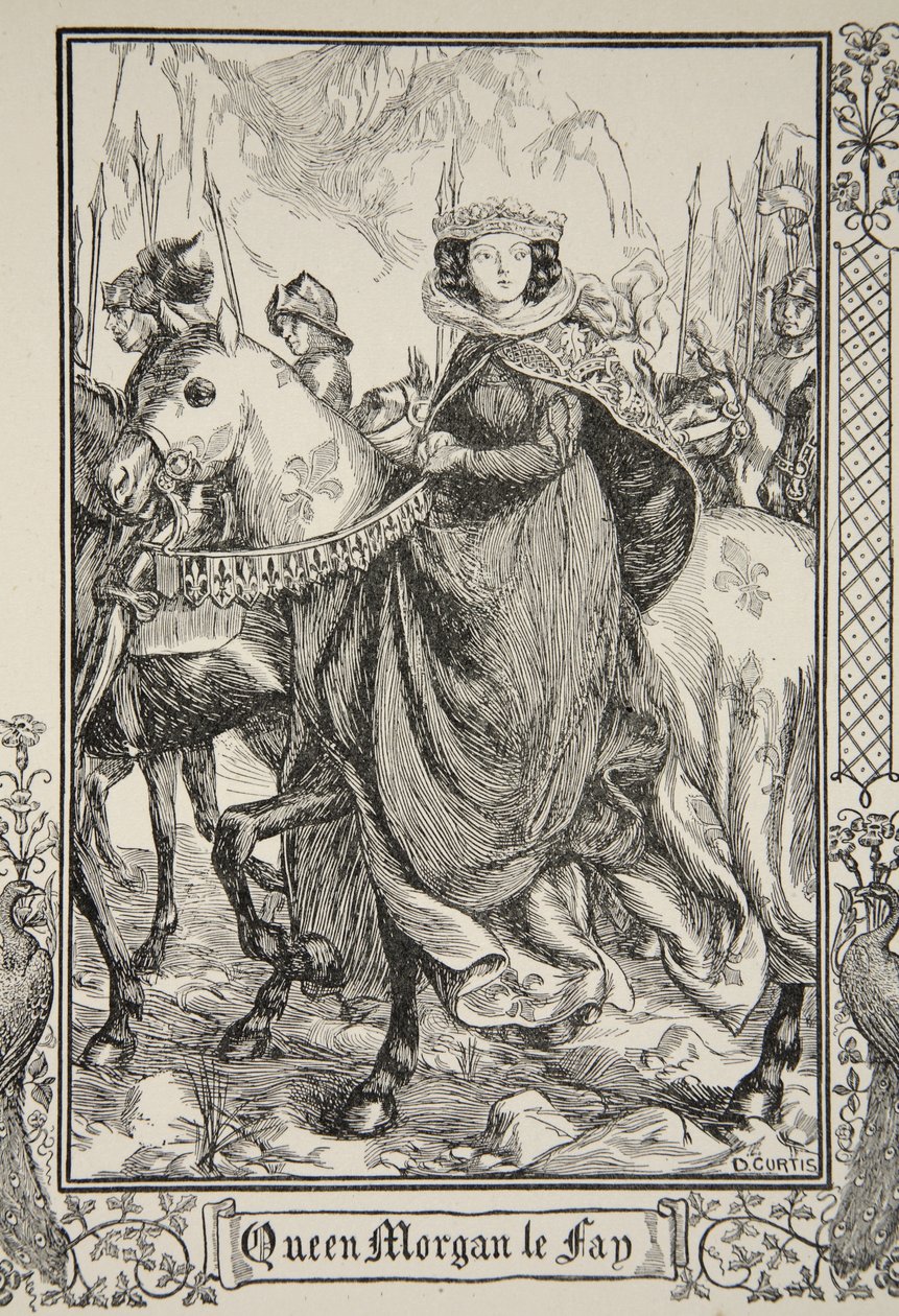 Koningin Morgan le Fay, illustratie uit 