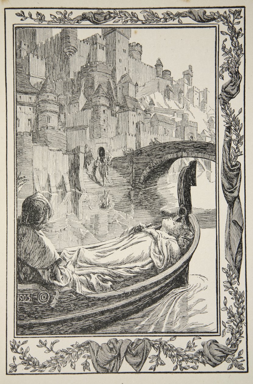 De Barge dreef de Rivier af, illustratie uit 