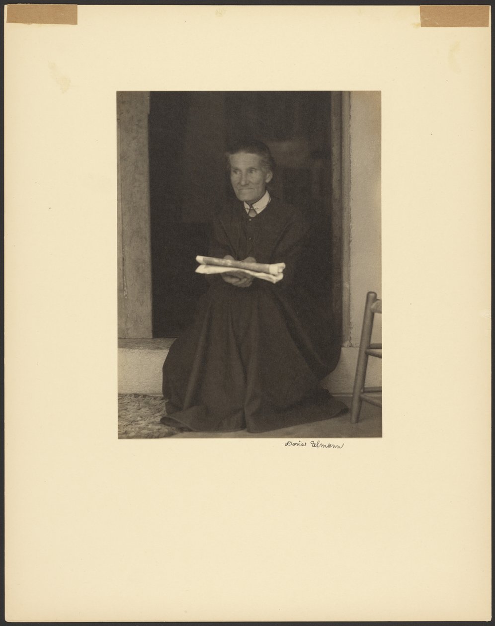 Zuster Sarah, Shaker Settlement, Mt. Lebanon, New York door Doris Ulmann