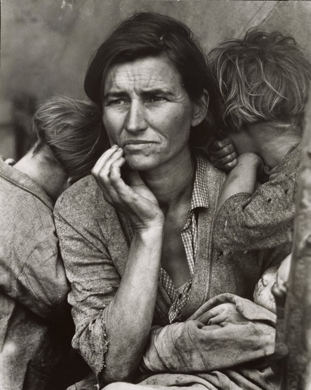 [Kopie afdruk van Migrantenmoeder, Nipomo, Californië]. door Dorothea Lange