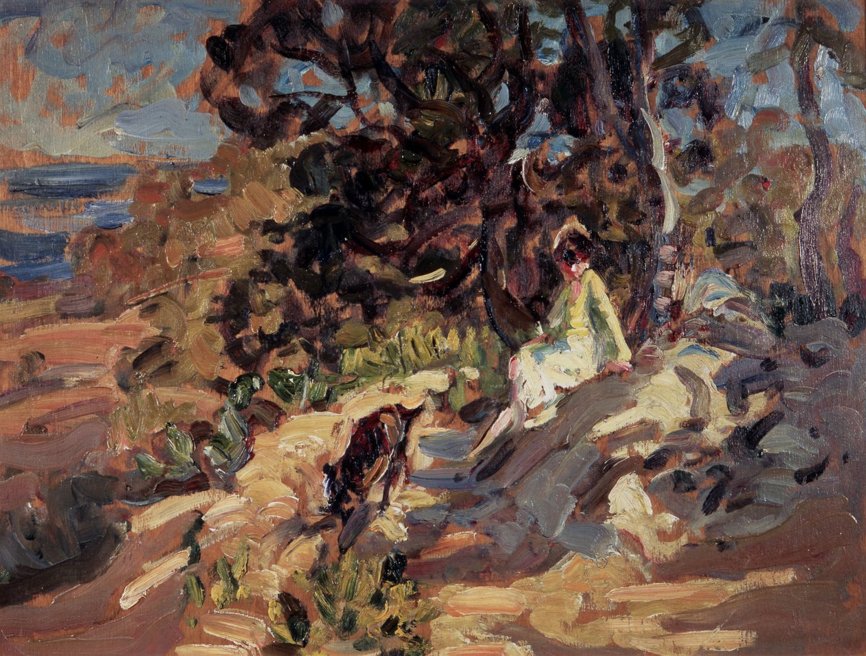 Rusten (olieverf op doek) door Dorothea Sharp