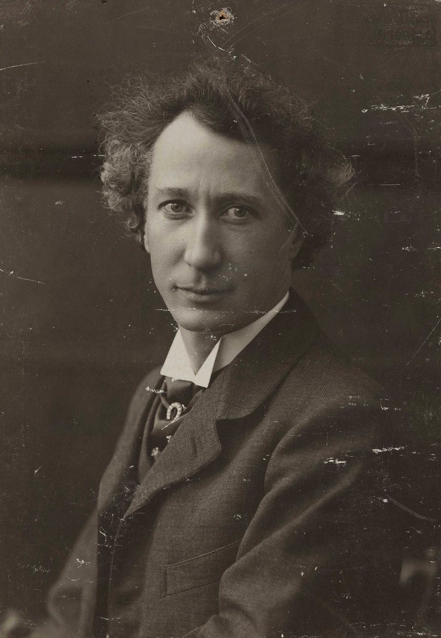 Portret van pianist en componist Emil von Sauer 1862-1942, ca. 1905 door Dortmund . Photo studio Neuhaus