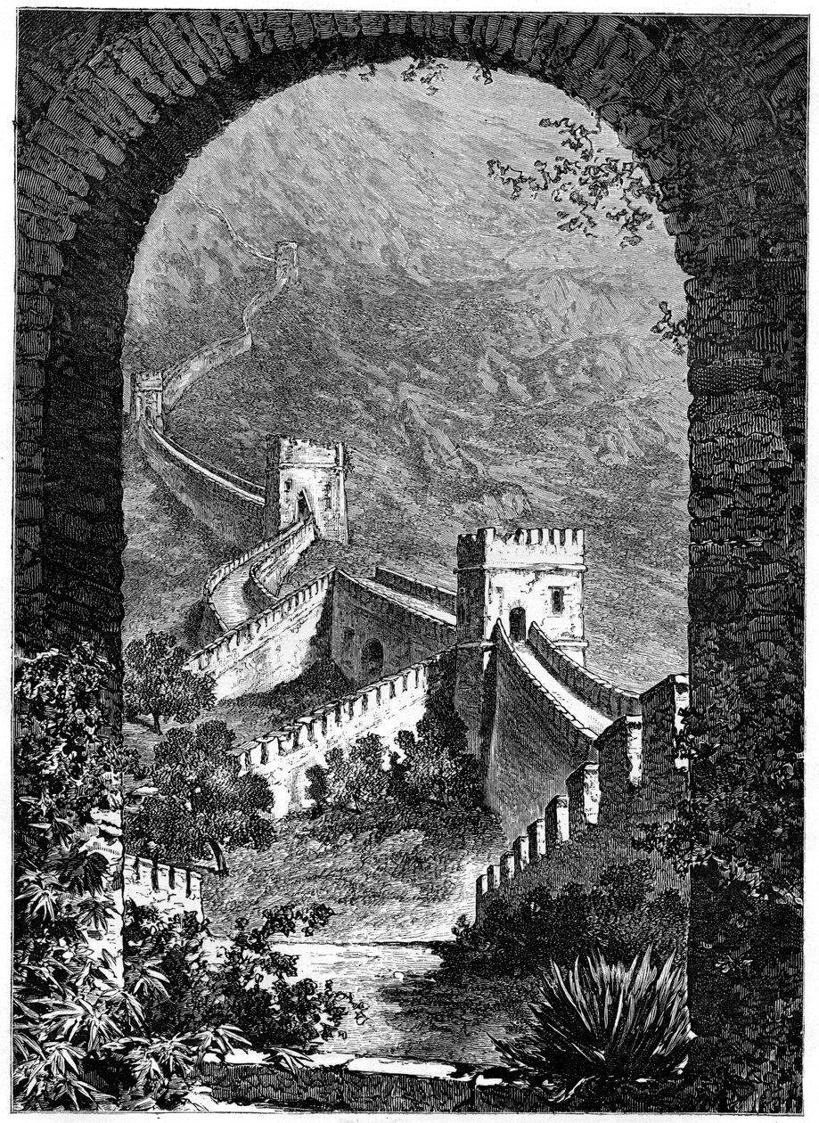 Grote Muur van China, 19e eeuw door Dosso