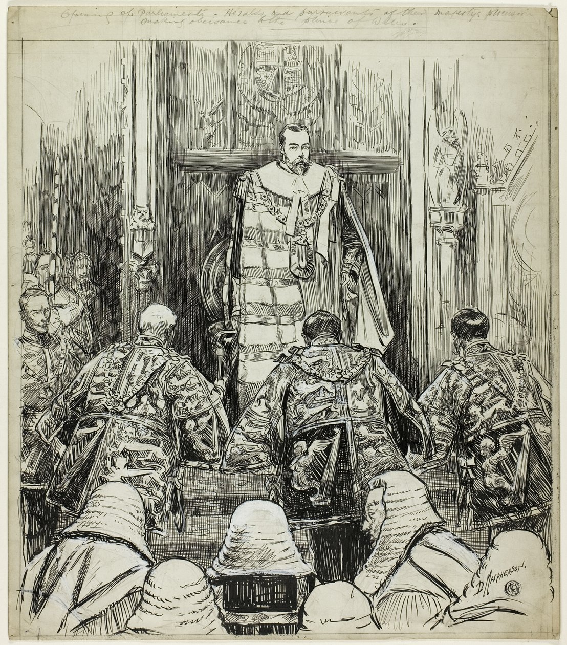 Opening van het parlement onder Edward VII door Douglas Macpherson