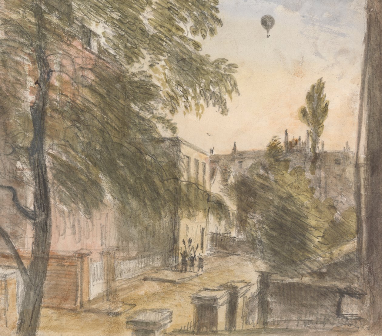 Ballon boven Holland Street, Kensington, 22 juli 1835, 19:00 uur door Dr. William Crotch