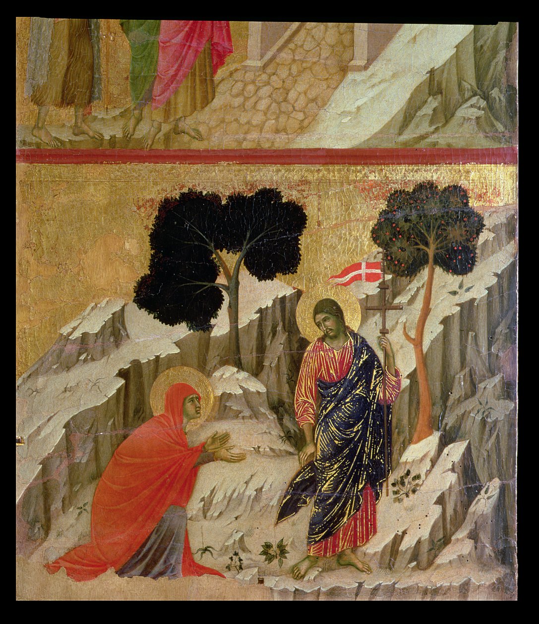 Maesta: Noli Me Tangere door Duccio di Buoninsegna