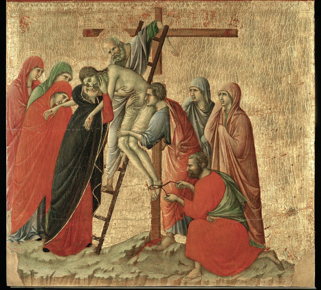 Altaar Maesta, geschilderd 1308-1311 voor de kathedraal van Siena ... door Duccio di Buoninsegna