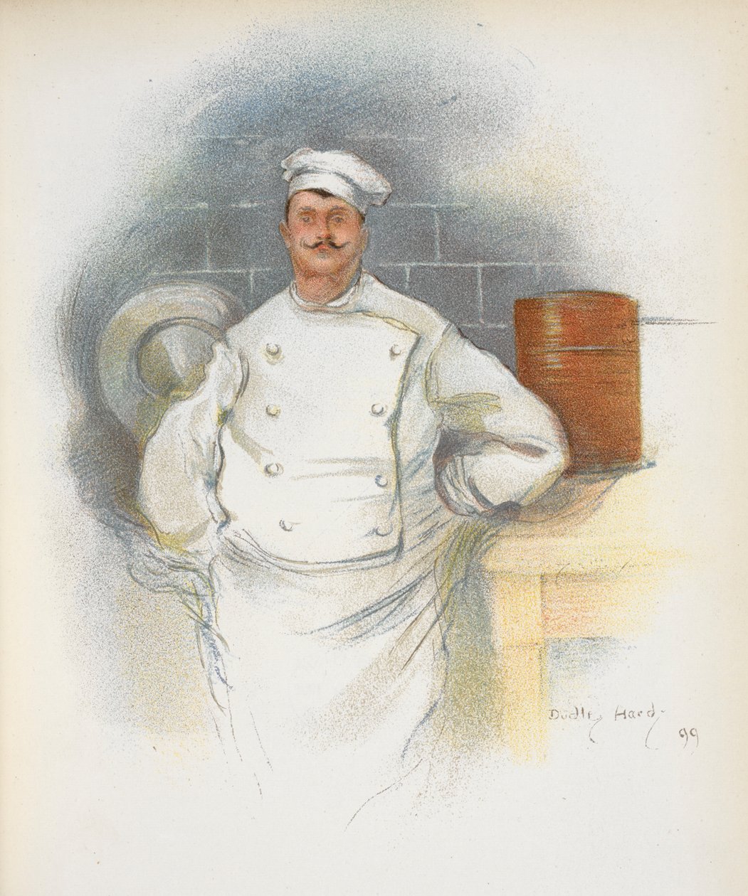 Een chef-kok. door Dudley Hardy